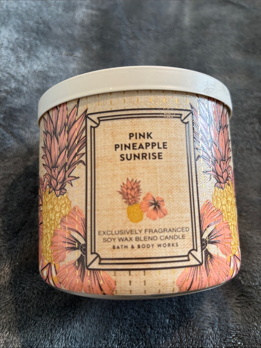 Bath & Body Works Pink Pineapple Sunrise Candle Jar